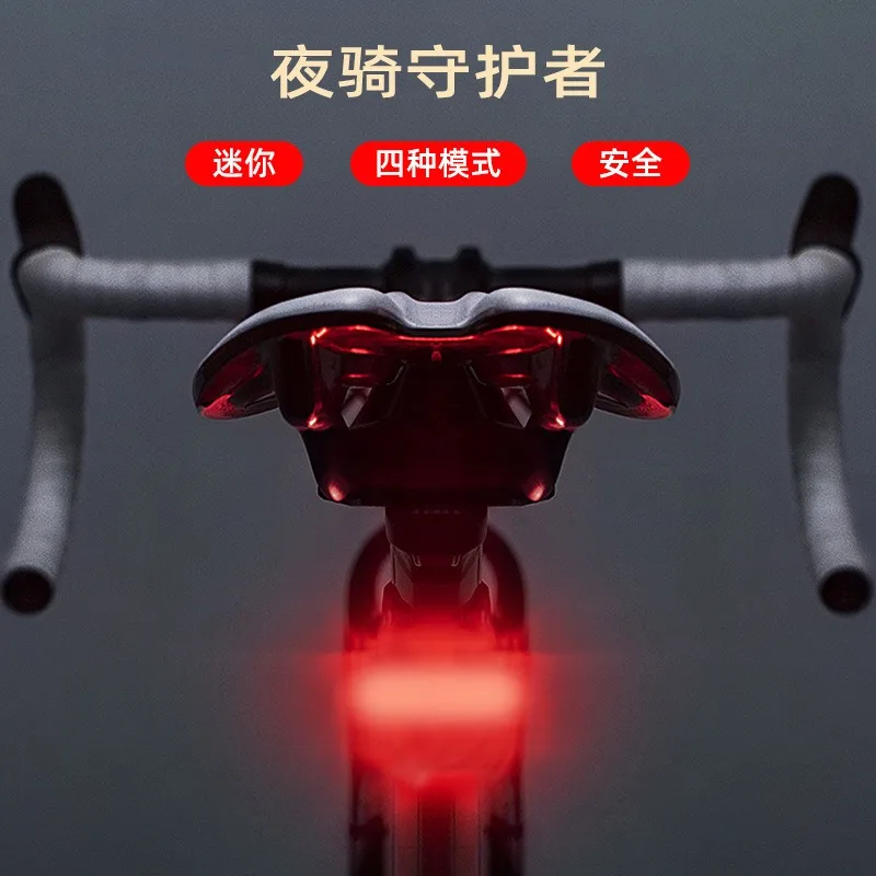 Luz trasera para bicicleta recargable por USB, LED rojo brillante, luces traseras aptas para cualquier bicicleta/casco, fácil de instalar para seguridad en el ciclismo