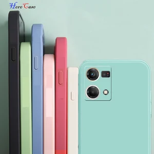 Case de teléfono de silicona de marco cuadrado para OPPO Reno 7 6 5 4 4 SE 3 2Z 2 4G 5G COQUE COQUE FUNDA FUNDA FUNDA Soft Matte 6 mejores ventas OPPO RENO4 5G Caso - №4