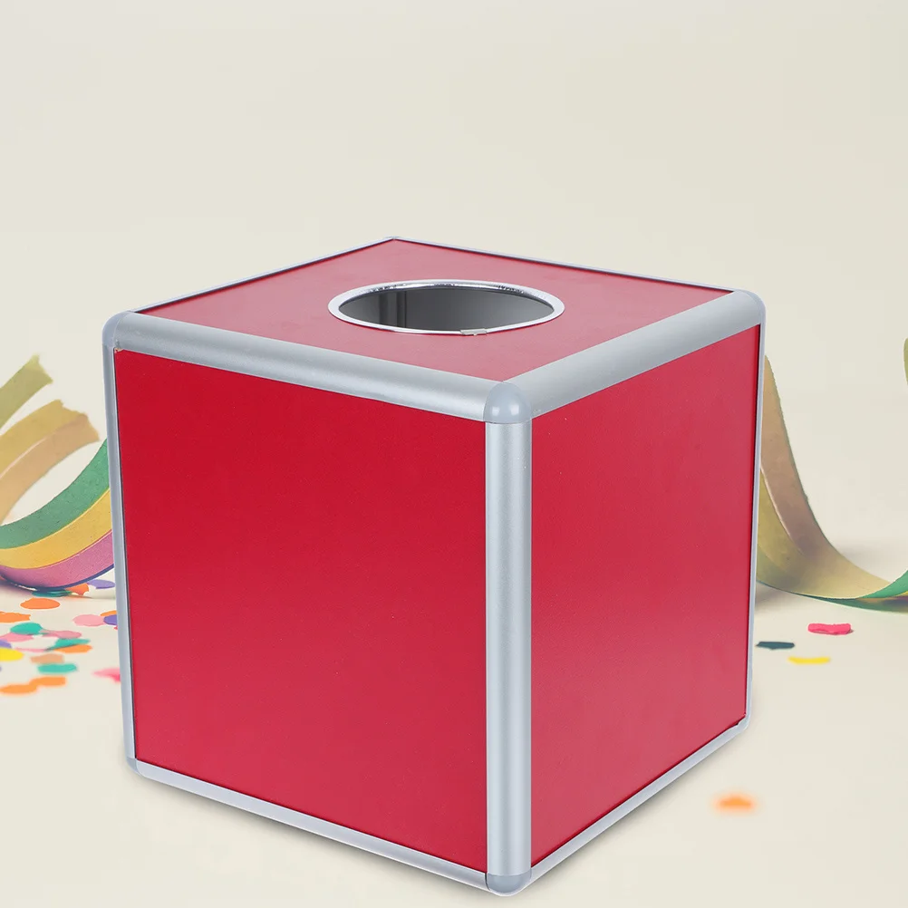 علبة اليانصيب ذات المظهر الكلاسيكي، تصميم مشرق، صندوق تخزين داخلي متعدد الأغراض، مناسب لنصائح السحب للاجتماعات السنوية