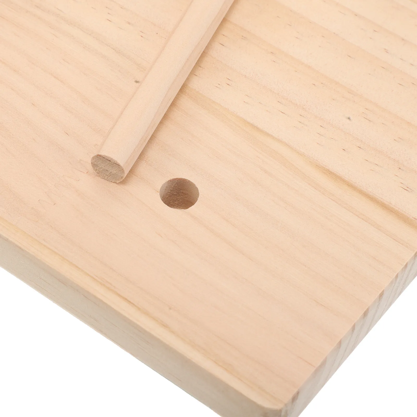 Natural Wood Finger Puppet Stand Display Rack for Classroom Kindergarten Home Organization Space Saving Puppet Storage Shelf