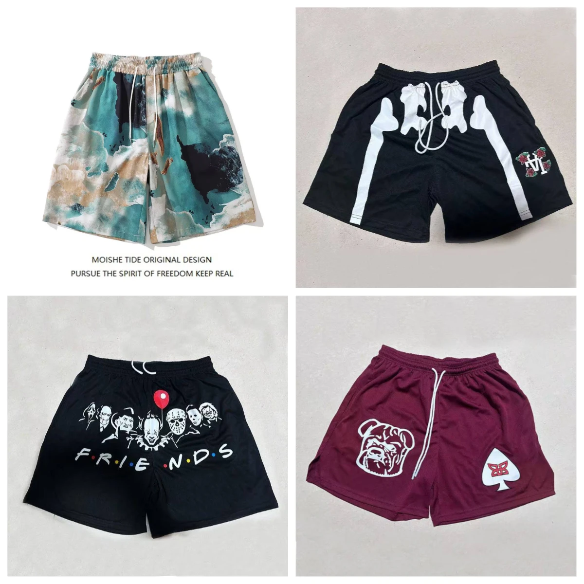 

Лето 2025 г., хит продаж, новые модные трендовые мужские шорты с 3D принтом, уличные повседневные уличные дышащие быстросохнущие шорты