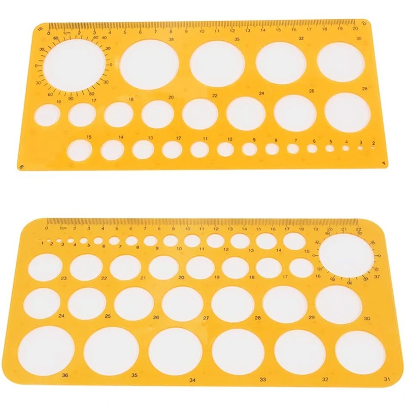 Measuring Template Circle Template And Mathematical Template Geometric Scale Plastic Drawing Rulers