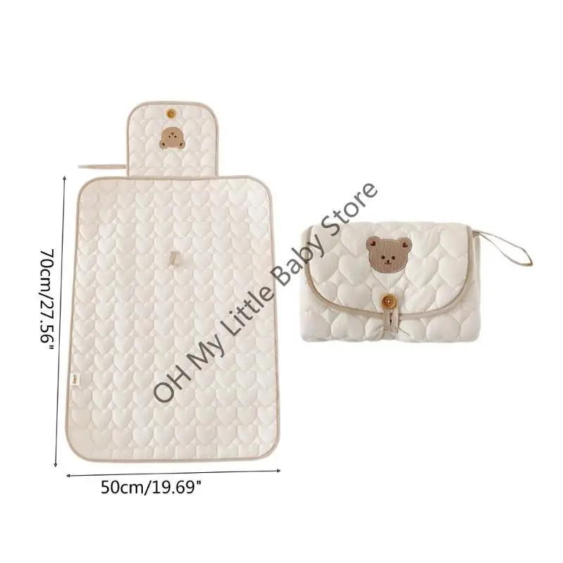 M76C حشية متغيرة مقاوم للماء حفاضات الطفل حشية متغيرة السفر حصيرة محطة حفاضات حقيبة طوي مبدل حصيرة للمنزل Trave