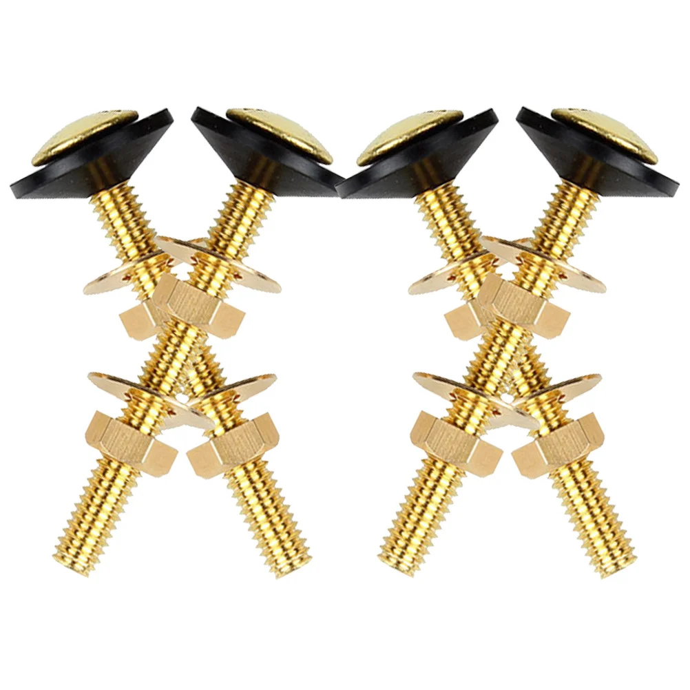 

4Pcs Toilet Tank Bolts Replacement Kit Heavy Duty Universal Toilet Seat Bolts Durable Fixing Brass Stainless Steel