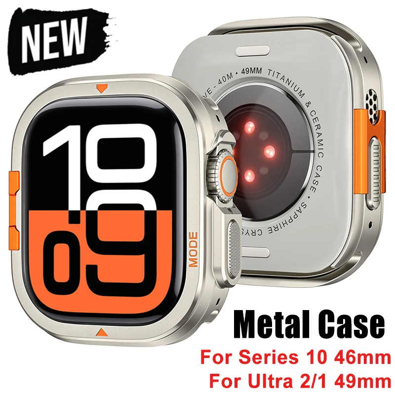 Metal Bumper Aluminum Frame Case - Metal Case for Apple Watch Ultra