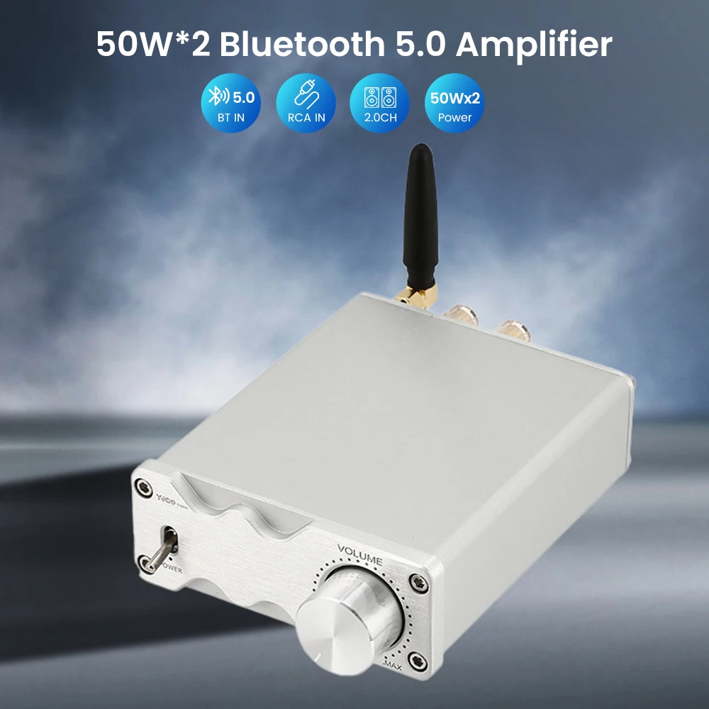 AIYIMA بلوتوث صغير 5.0 مكبرات الصوت TPA3116 HiFi مضخم الصوت 50Wx2 ستيريو مكبر صوت المنزل تضخيم الصوت