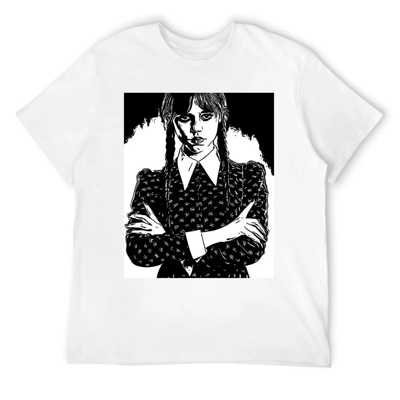 Wednesday Addams ( Jenna Ortega ) T-Shirt Funny t-shirt croswit shirt man graphic t shirt vintage black t shirts for men