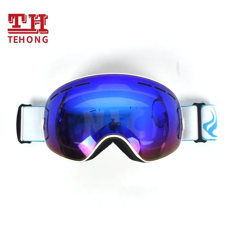 Women Mens Snowboard Sports Googles OEM Custom Logo Frameless Retro Anti Fog Snow Goggles Magnetic ski Goggles