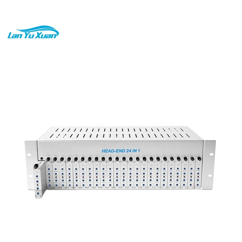DMB-6100F 24 AV Channel Modules CATV Fixed and Agile RF Modulator Cable TV Analog Modulator