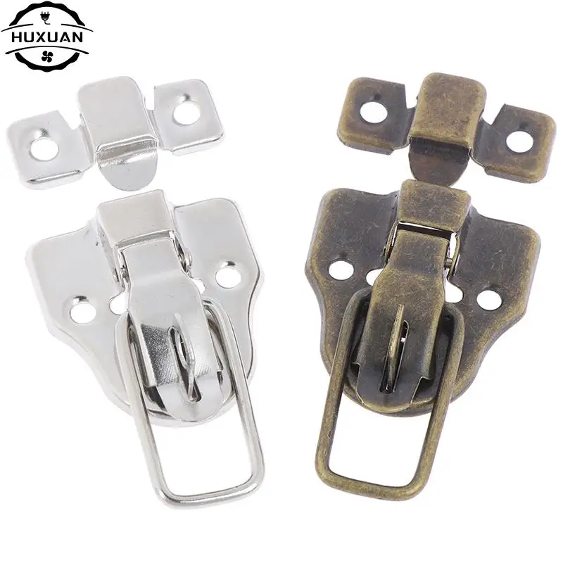 골동품 걸쇠 철제 잠금 캐치 래치, 보석 가슴 상자, 여행 가방 버클 클립 걸쇠, 빈티지 하드웨어, 2 개