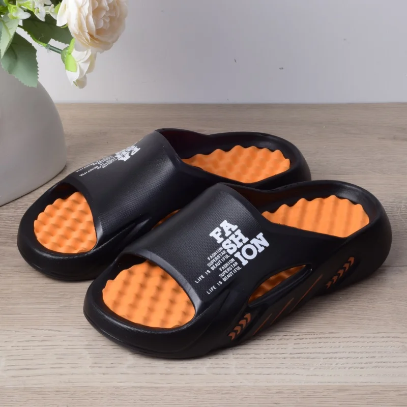 2024 neue Männer Massage Hausschuhe Dias mode Indoor Outdoor Sandalen Strand Casual Schuhe Bequeme Sohle männer Hausschuhe Große