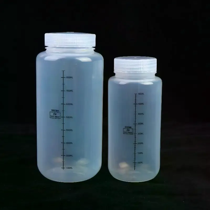 500ml 1000ml Wide Mouth Bottles With Lids Containers Jar For Water Sample Lab Reagent Liquid Medicine Storage Bottle