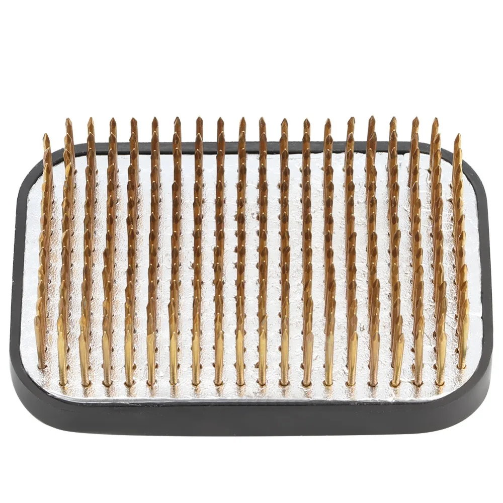 Brass Material Flower Arrangement Needle Compact Sturdy Base Kenzan Flower Holder Golden Rectangular Square Shape