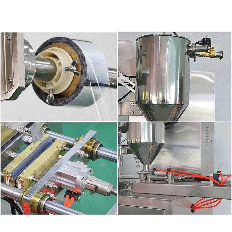 60 كيس / دقيقة جيلي بار عصا آيس كريم المصاصات آلة التعبئة الأوتوماتيكية عالية الكفاءة #5