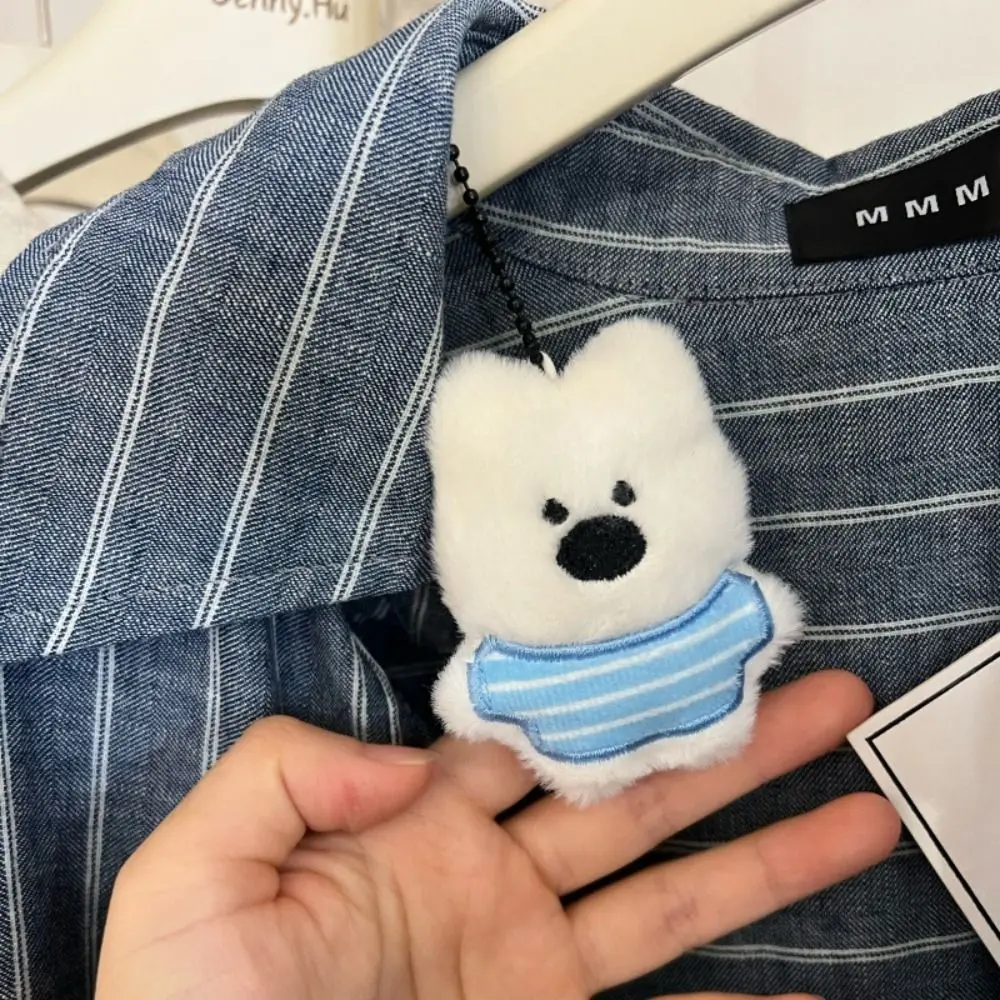 

West Highland White Terrier White Puppy Plush Pendant Stuffed Plush Dolls Bag Pendant Cartoon Key Chain Anime Soft Plush Toy