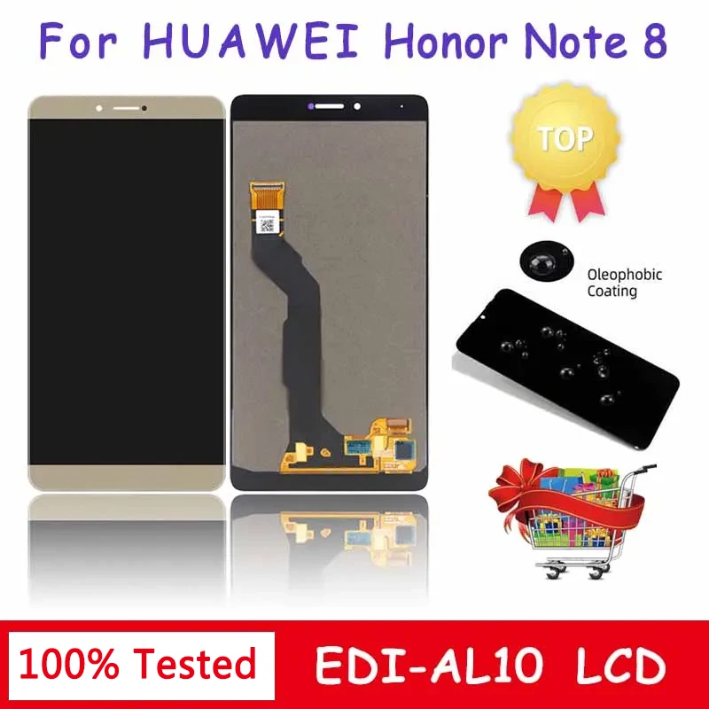 

6.6" Screen For Huawei Honor Note 8 Note8 EDI-AL10 LCD Display With Touch Screen Digitizer Assembly Replacement