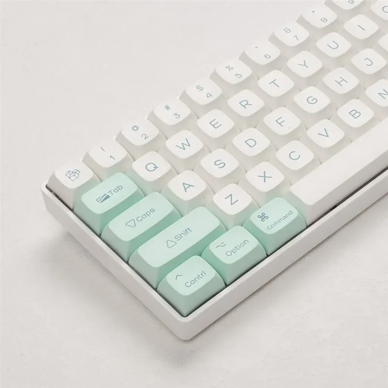 

Mint ice crystal keycaps pbt sublimation xda height fit 108 104 100 98 87 84 68 64 keys