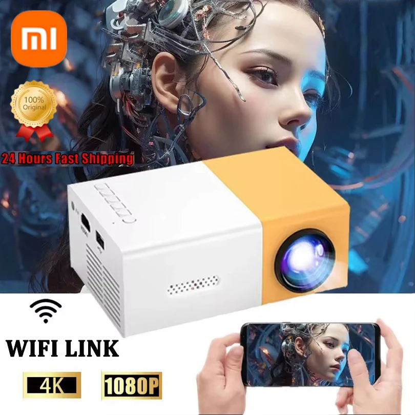 Xiaomi YG300 MINI Projector Portable Home Theater Smart TV Laser Beamer 3D Cinema LED Videoprojector for 4k 1080P Movie Via