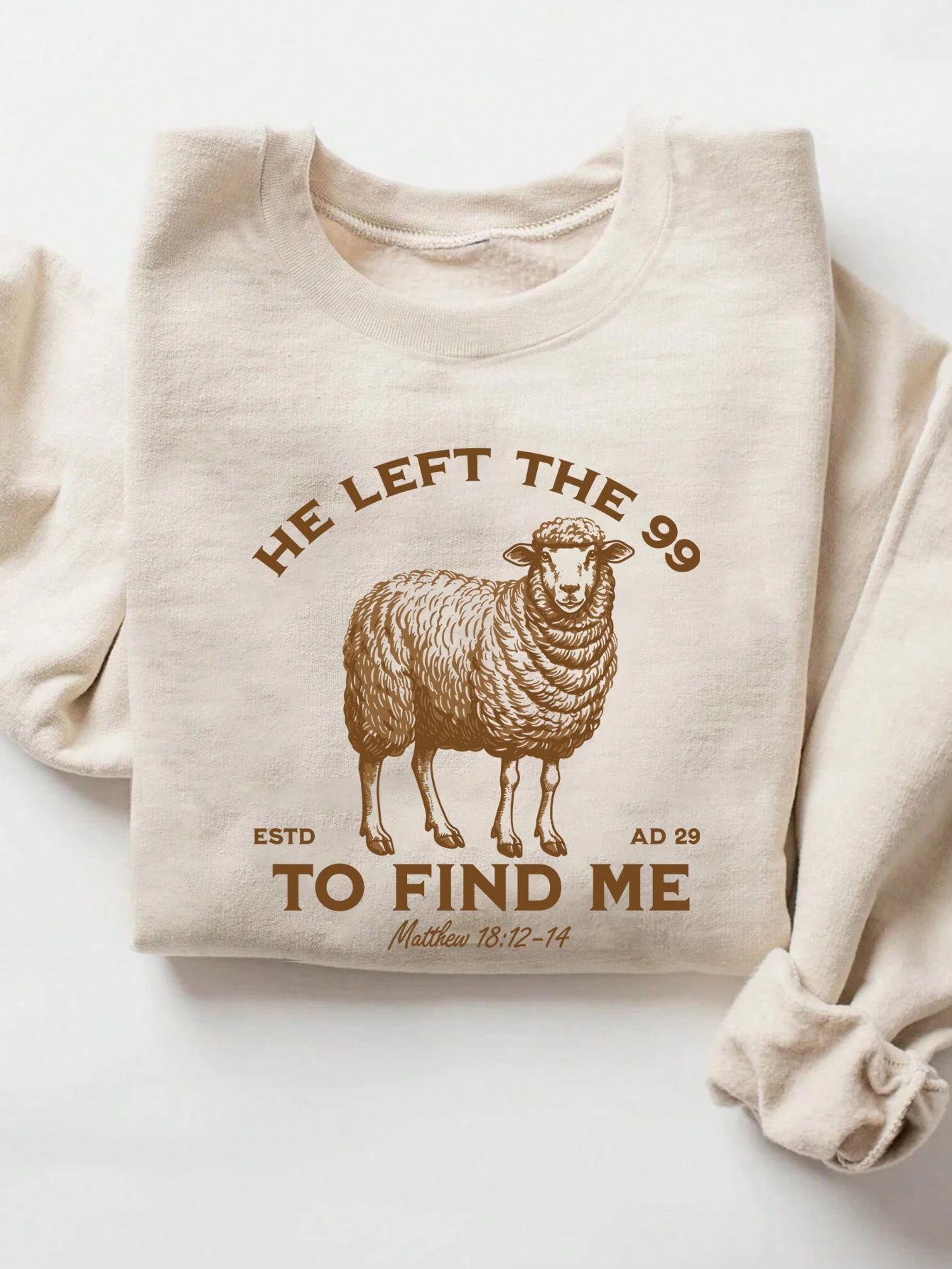 예수님은 나를 떠나지 않았다 스웨트셔츠 주님은 나의 목자 크루넥 기독교 스포츠 셔츠 기독교 그래픽 탑 가을 겨울 여성 의류