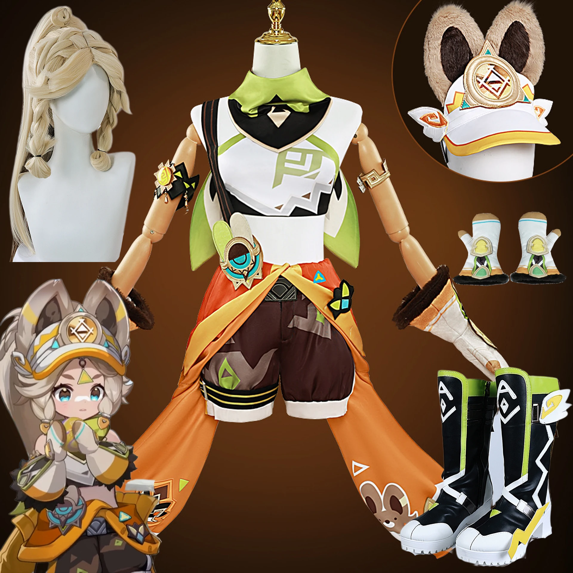 Kachina Cosplay Game Genshin Impact Costume Kachina Uniform Set completo donna Halloween Party gioco di ruolo abbigliamento New Girl Women