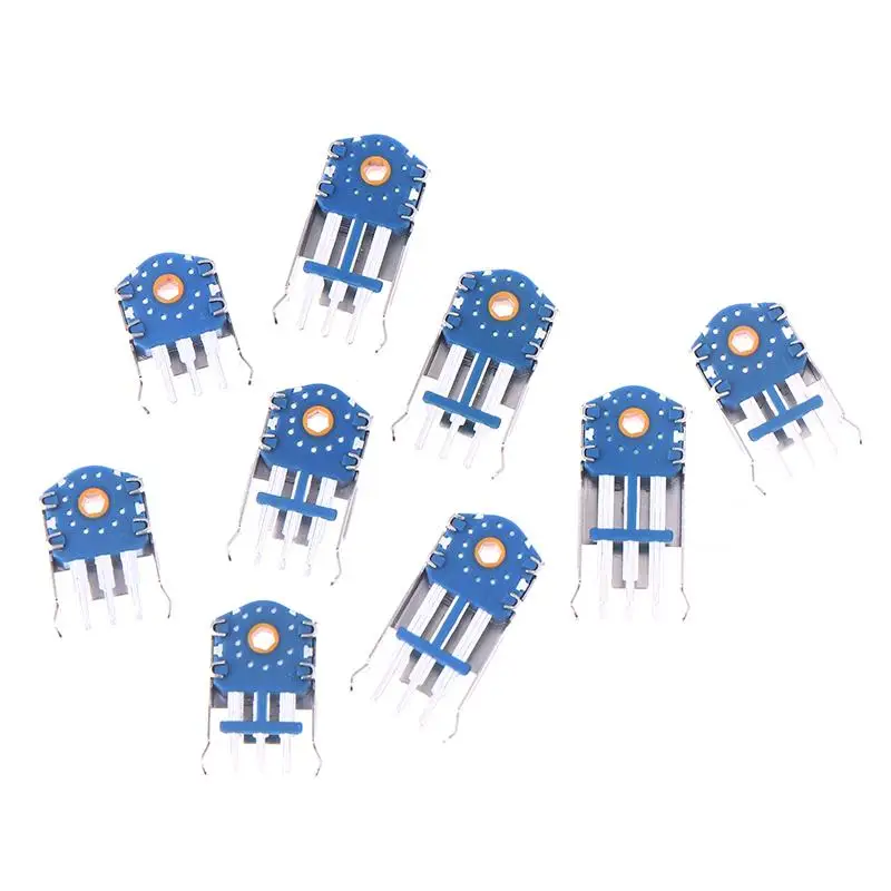 1 Buah Encoder Roda Putar Mouse Logam 1.74mm Lubang 20-40g TTC Decoder Anti Debu Perak 8/9/10/11/12/13/14/15/16mm