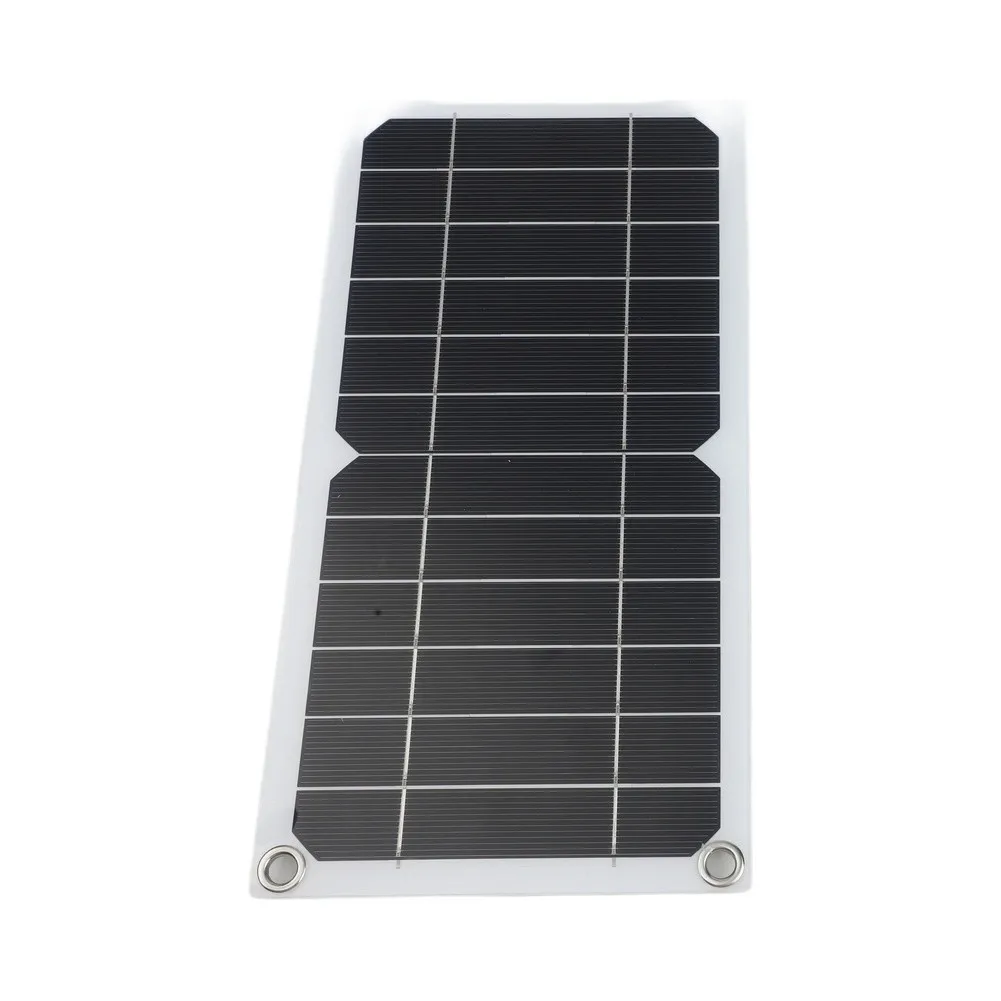 10W 6V Flexible for Solar Panel Monocrystalline Silicon USB 5V Output for Outdoor Power Needs Portable Thin Lightweight Panel