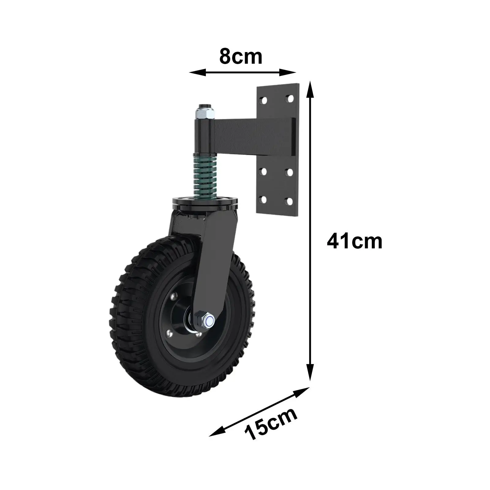 Imagem -06 - Rodízio de Mola Absorção de Choque Roda para Portões de Metal Portões ao ar Livre Portões de Madeira Rotação de 360 Graus