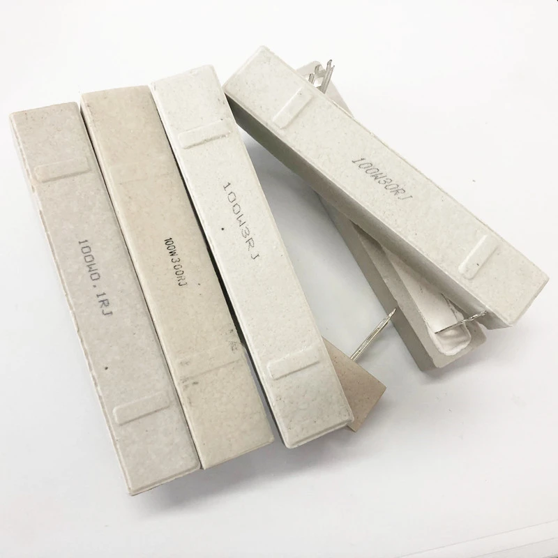 100W الاسمنت المقاوم 5% 0.1 0.5 1 1.5 2 2.5 3 3.3 4 5 6 8 10 12 15 20 25 30 47 50 100 150 200 250 300 500 1K أوم