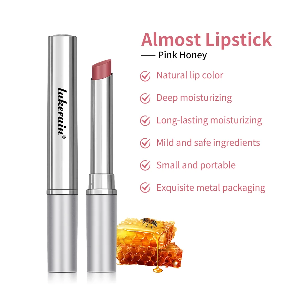 Pink Honey Almost Lipstick Tinted Lip Balm in Black Honey Powerful Lip Repulper Remove Dark Lips Lipbalm Exfoliating for Lips