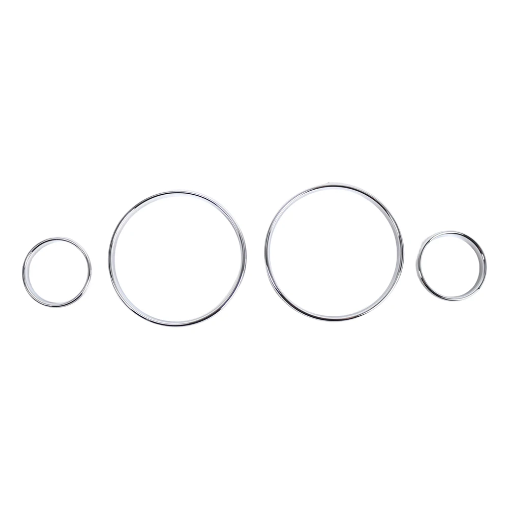 For BMW Chrome Gauge Dash Dial Rings Bezel Trim Speedometer AC for BMW E39 E38 E53 Car Circle Styling Cover Car Accessories