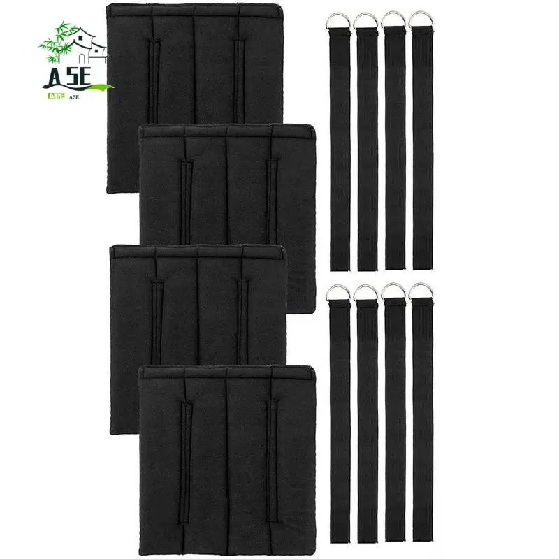 A05E-4PCS Bunk Bed Ladder Pads, Soft Bunk Bed Ladder Cover With 8 Adjustable Straps, For Loft Bed, Bunk Bed Ladder Padding