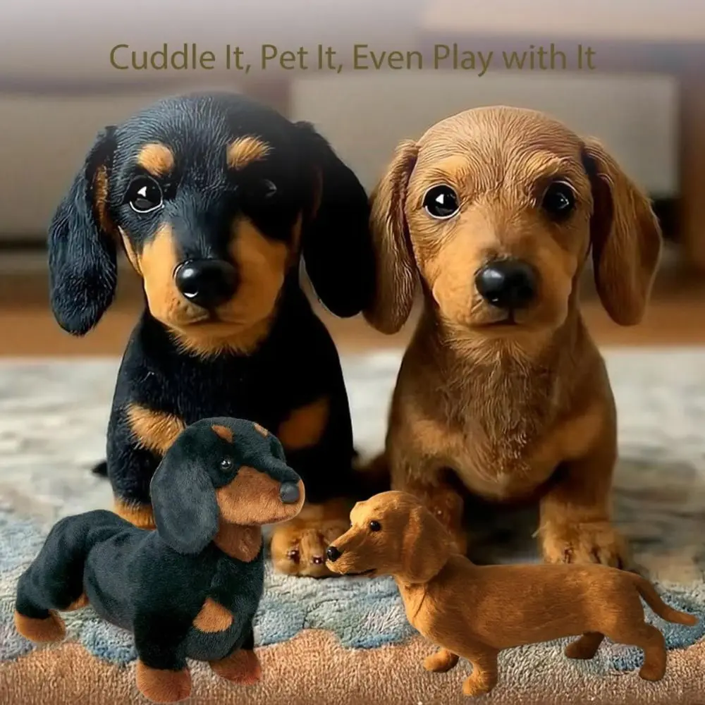 Neues Design, weiches Hunde-Plüschtier, Mimics, natürliche Bewegungssimulation, Mimic-Plüsch, süßes Geschenk, Stofftiere für emotionale Unterstützung