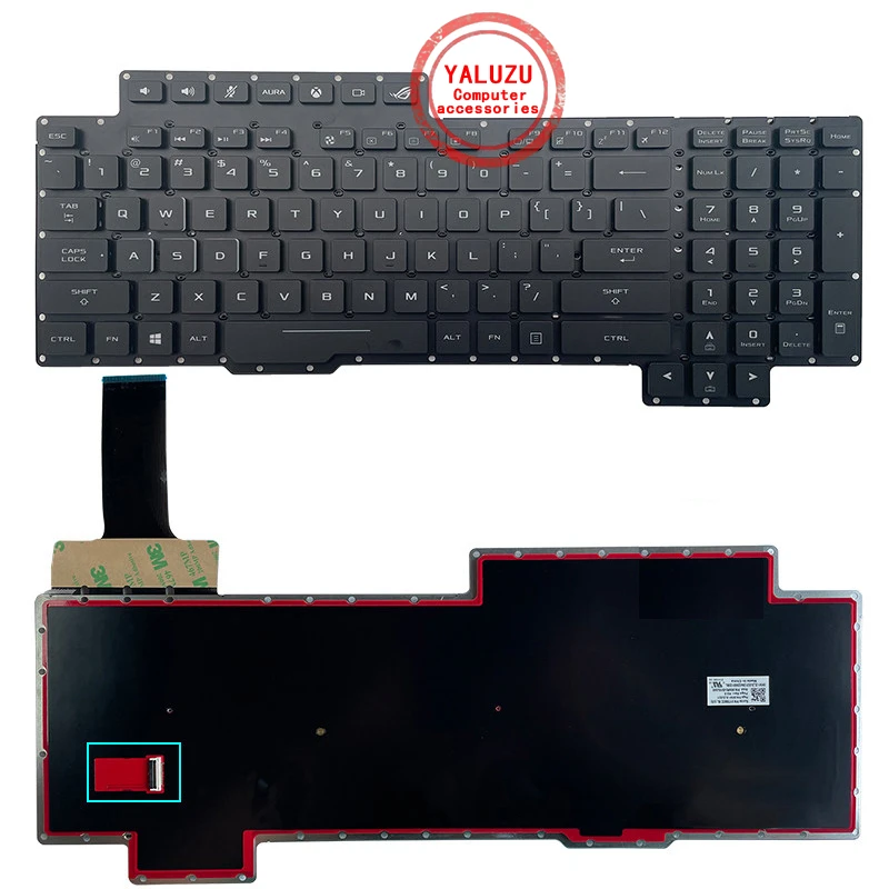 

US English NEW Laptop Keyboard For ASUS G703 G703V G703VI G703G G703GL G703GS G703GX G703GI G703GXR G7CX G7A G7BI RGB Backlit