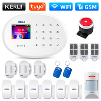 KERUI 433MHz Touch Screen Wireless 2G WIFI GSM RFID Card Burglar Alarm System Smart Home Security DIY Alarm W202 TUYA Smart Life