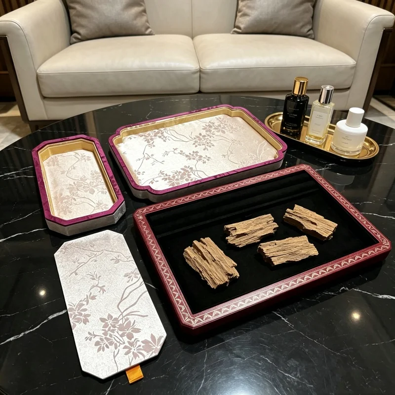 Chinese Style Jewelry Display Tray, Eid Gift for Women, Multi-Function Organizer for Ring Earring Necklace Bracelet, Live Prop