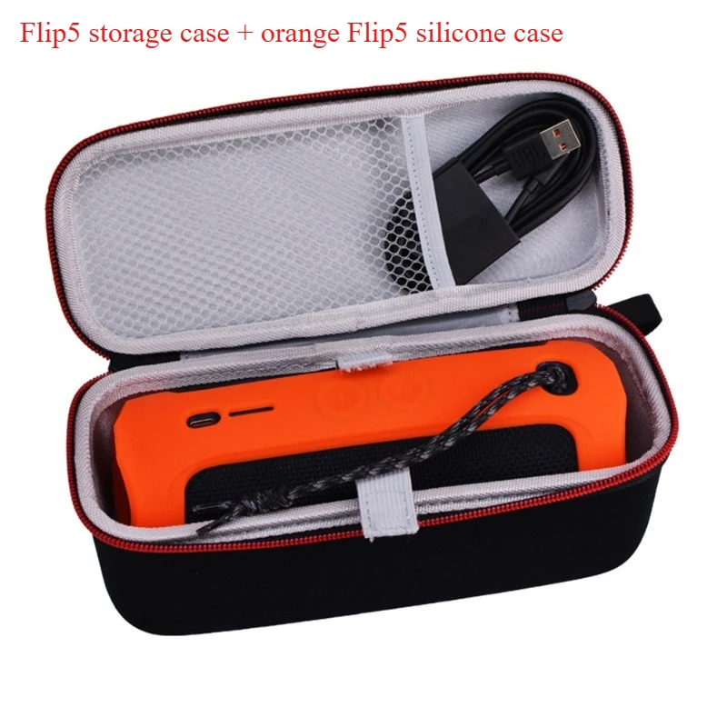 Estuche para Altavoz Bluetooth JBL Flip5, Funda de Silicona para JBL Flip5, Estuche de Almacenamiento (Accesorio de Audio)
