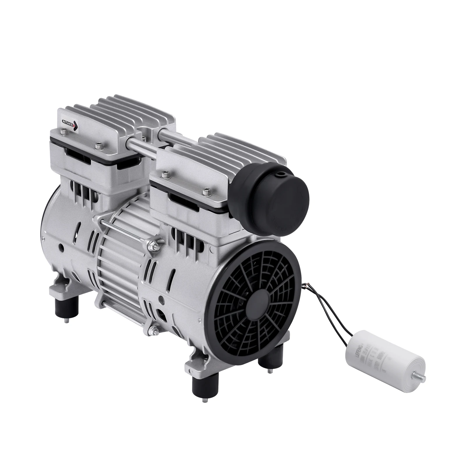 750 W 1440 U/min ölfreie Vakuumpumpe, geräuschloser Luftkompressorkopf, hocheffizienter silberner kleiner Luftpumpenkopfmotor – Detail 10