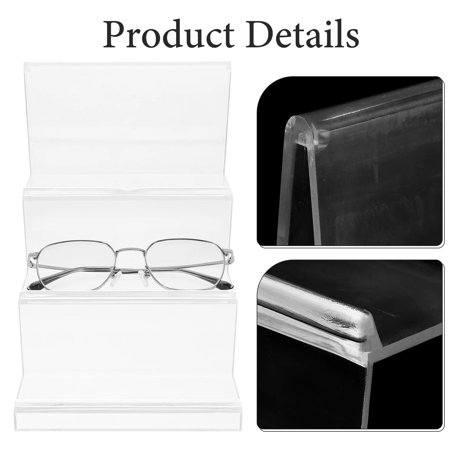 

3 Tier Wallet Display Clear Sunglasses Organizer Purse Holder Desktop Rack Transparent Tabletop Organizer For Women Wallet Stand