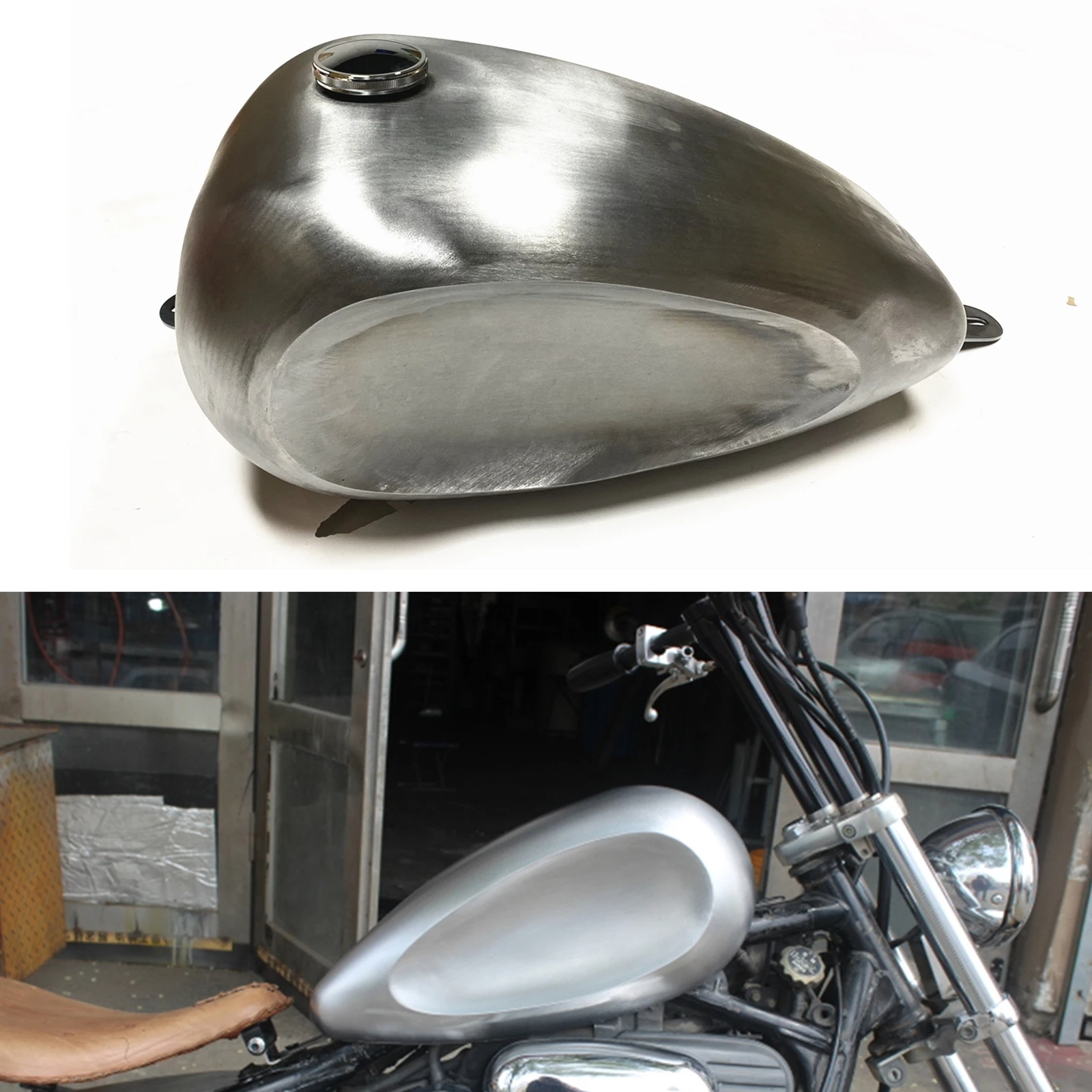 Do motocykli HONDA Steed 400 600 Steed400 Steed600 Steed400/600 15L Zbiornik paliwa na olej, benzynę i gaz z korkiem wlewu paliwa — zdjęcie 7