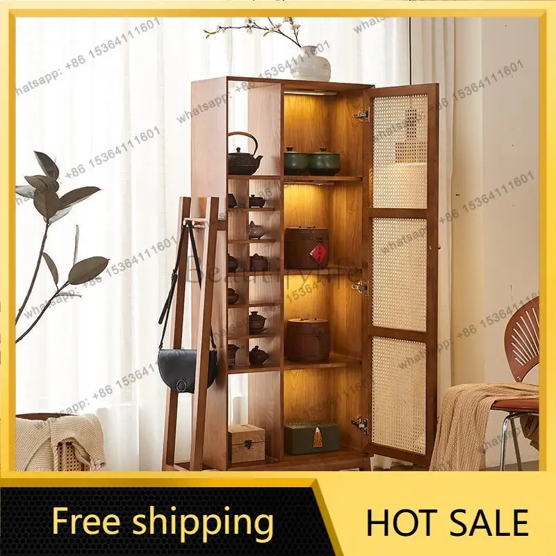 LD rattan solid wood furniture Bogu frame Duobao Pavilion display display cabinet