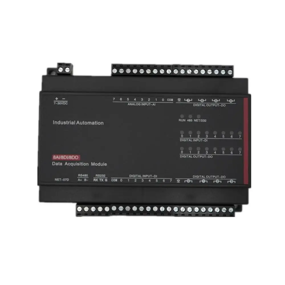 TCP-507D Modbus Ethernet module 8AI8DI8DO analog input digital input relay output MODBUS TCP/IP