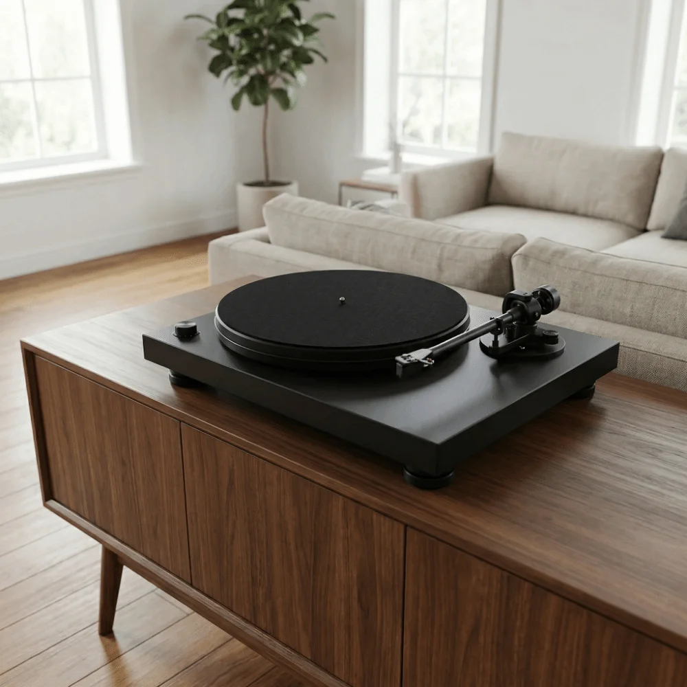 2PCS 12 Inch Turntable Mat Non Slip Reduce Static Slip Mat Improve Sound Quality Felt Record Player Mat Vinyl Turntable