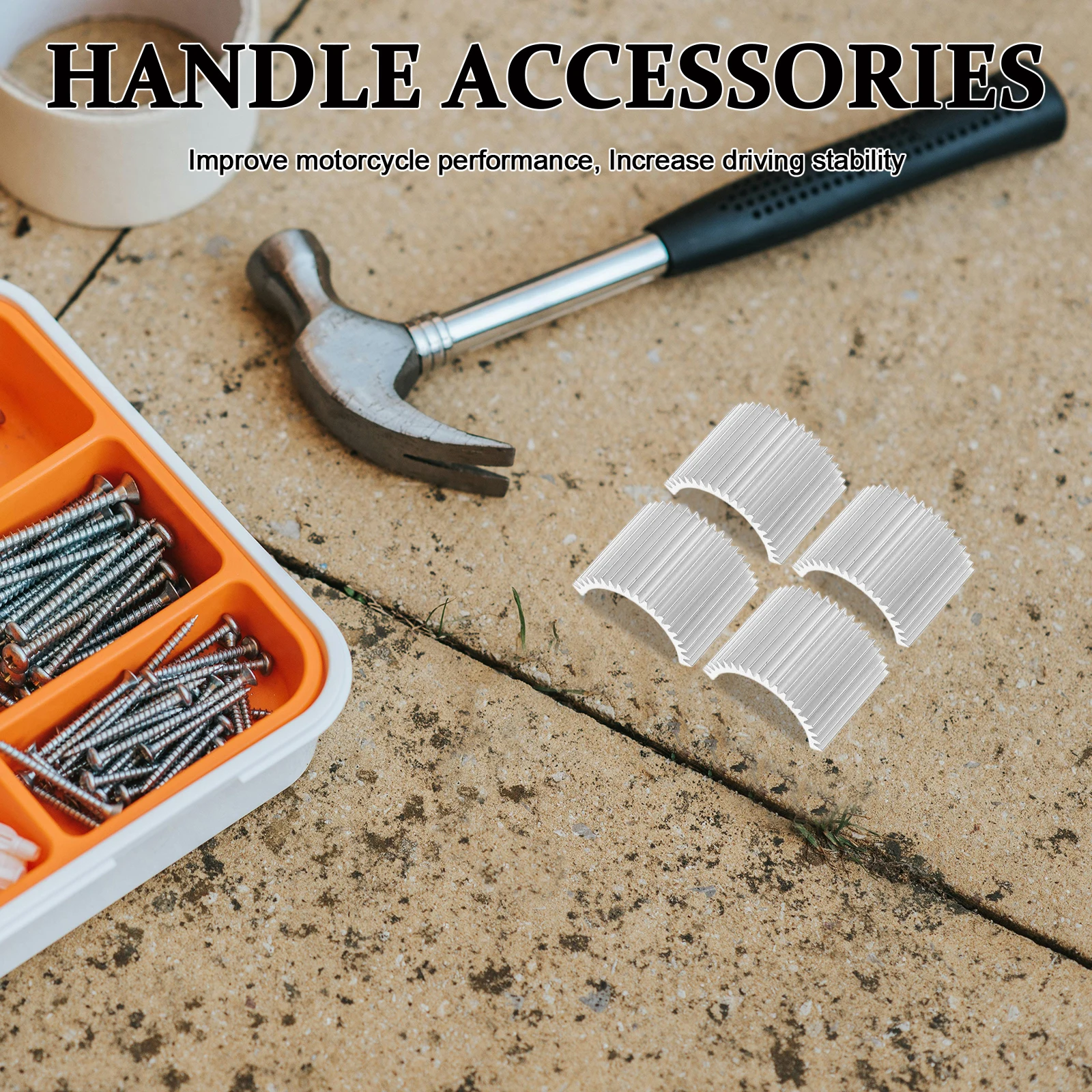 

4pcs Motorcycle Spacer Adapter Risers Clamps Handlebar Belt Metal Balance Enhanced Performance Durable Material Versatile Fit