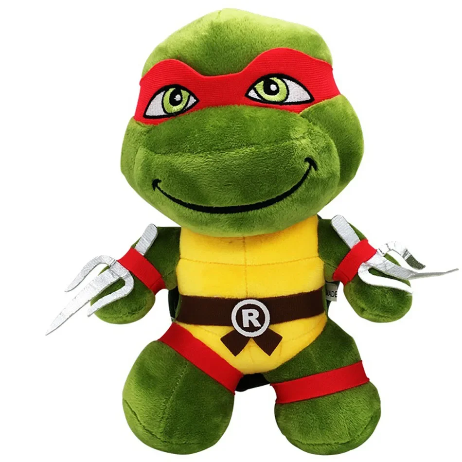 25CM Teenage Mutant Ninja Turtles TMNT Plush Doll Toys Cool Cute Soft Plush Desk Decoration Birthday Gift for Kids Children