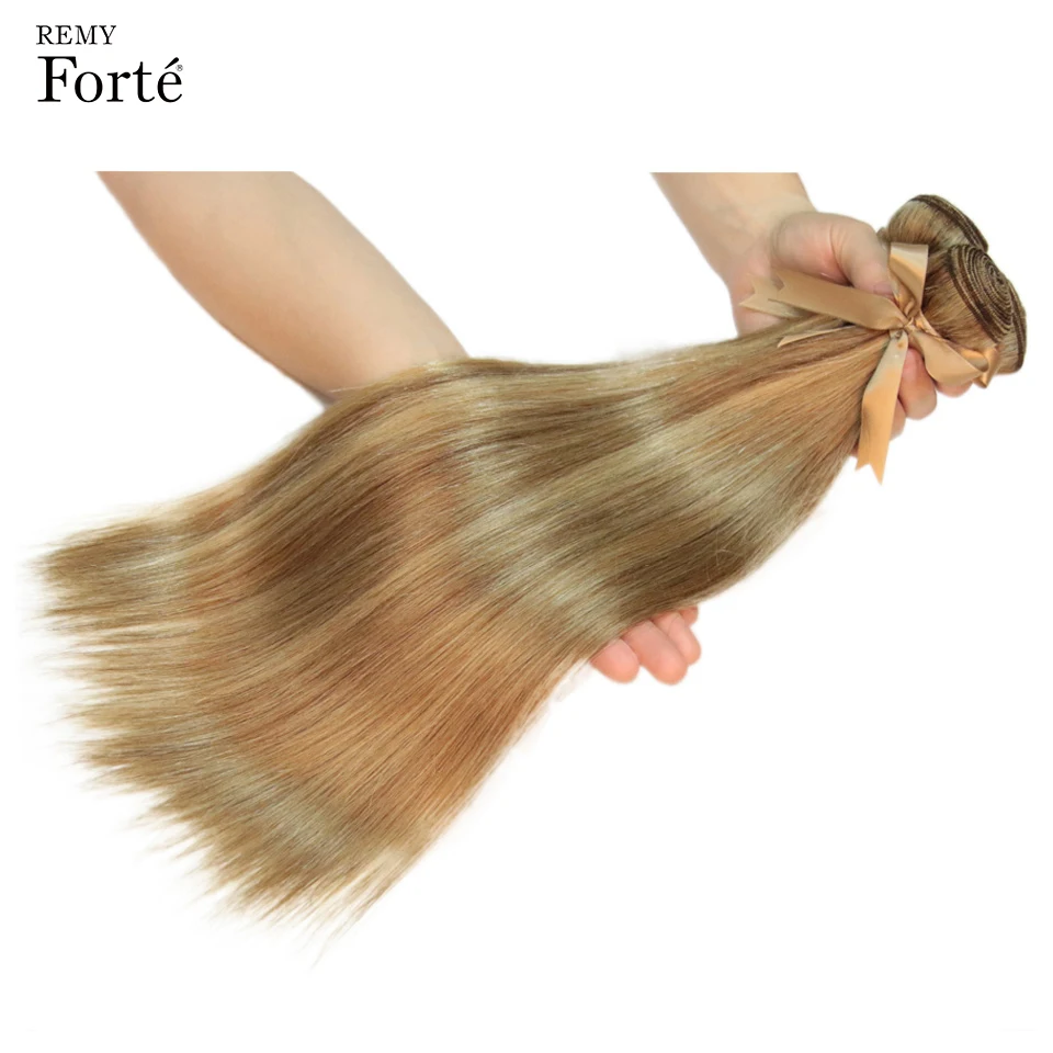 Ombre remy p8/22 p27/613 p6/22 pacotes tecer cabelo brasileiro 10-24 polegadas em linha reta extensão do cabelo humano cabelo loiro tecer pacotes