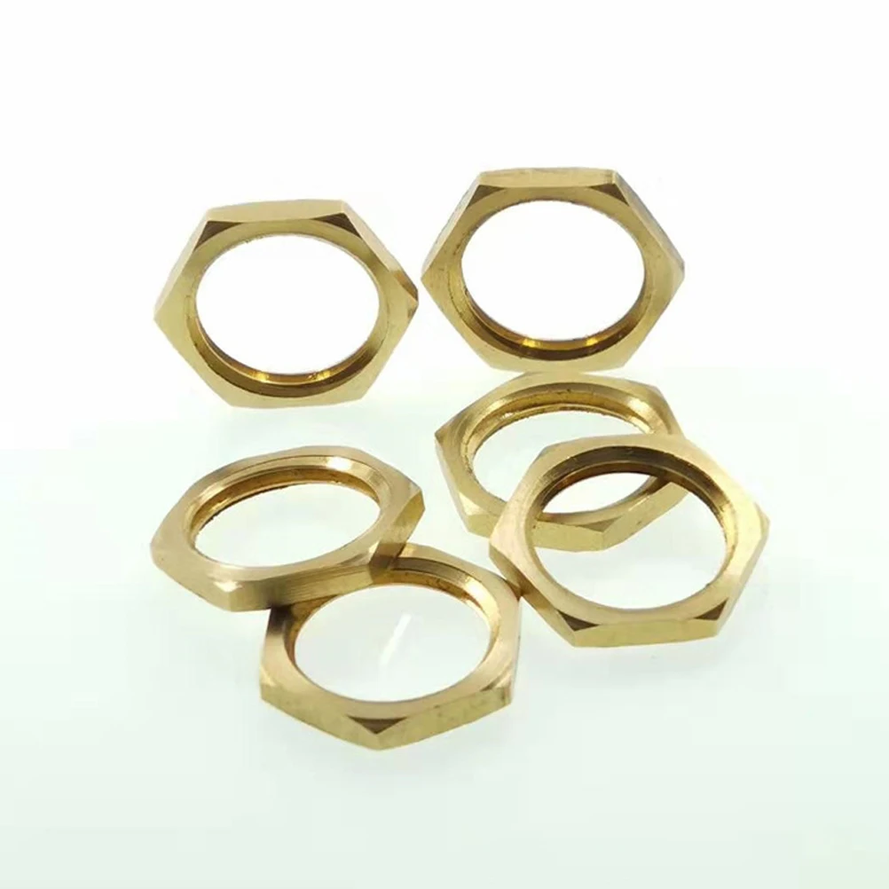 

40pcs Brass Threaded Pipe Nut Set Hexagonal for Hose Pipes 3 Sizes Included Hardware Fittings