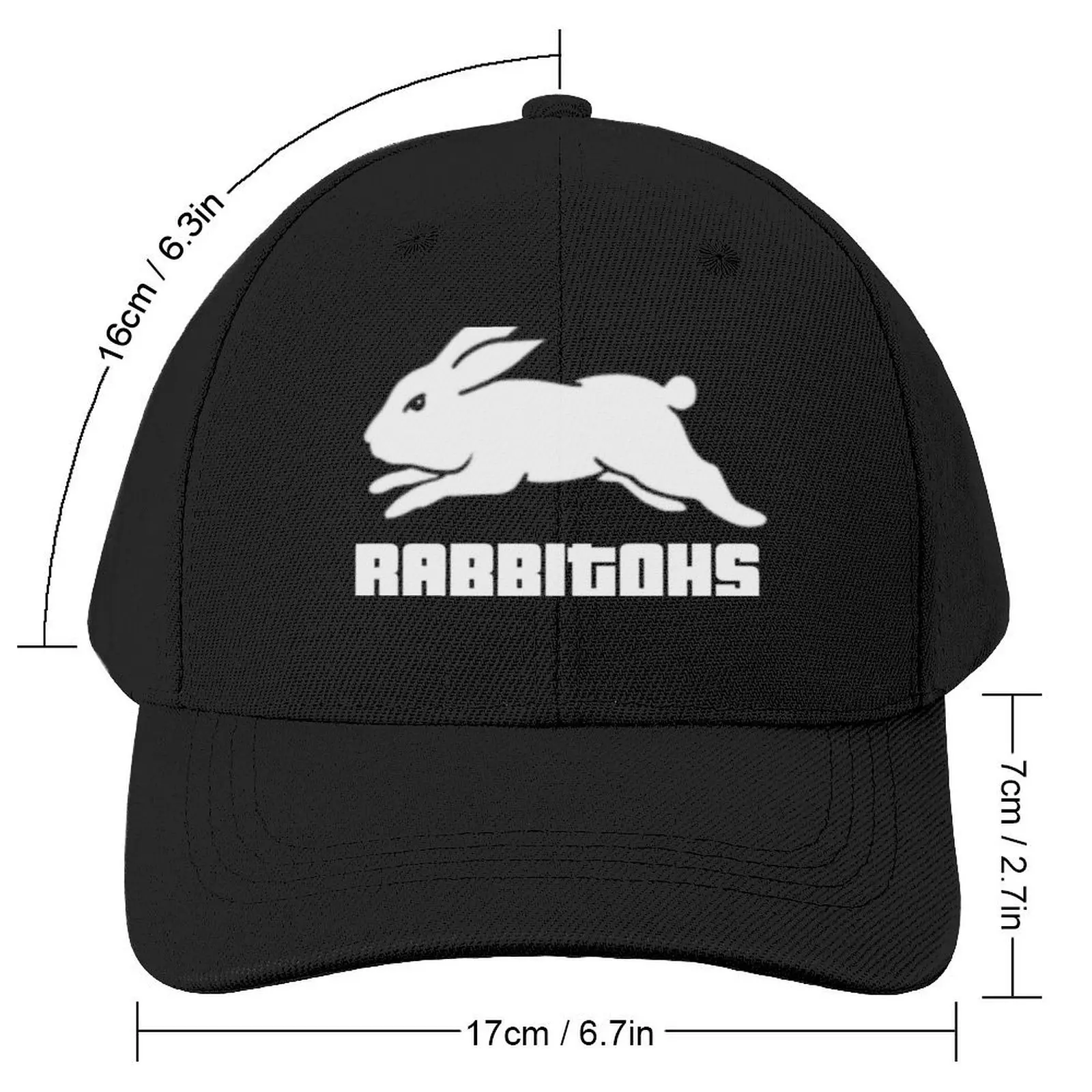 Logo rabbitohs Baseball Cap funny hat Christmas Hat Horse Hat Girl Men's