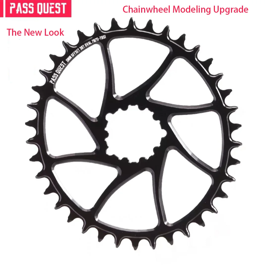 PASS QUEST for Sram GXP Direct Mounted Narrow Wide Tooth Chainwheel For XX1 X1 X01 X0 X9 GX NX Oval Chainring Bike Accessories