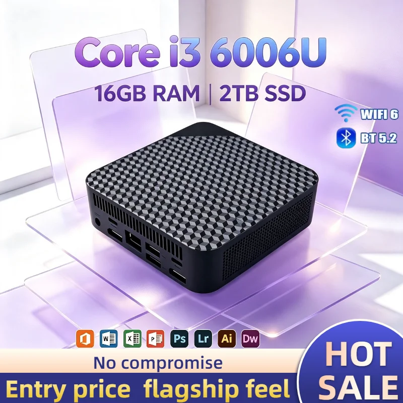 インテル-i3-6006u-マイクロポータブルホスト-16gb-ram-512gb-nvme-ssd-トリプル4kビデオ-wifi6-静音冷却-オフィスデスクトップ-プロマックスコンピューター