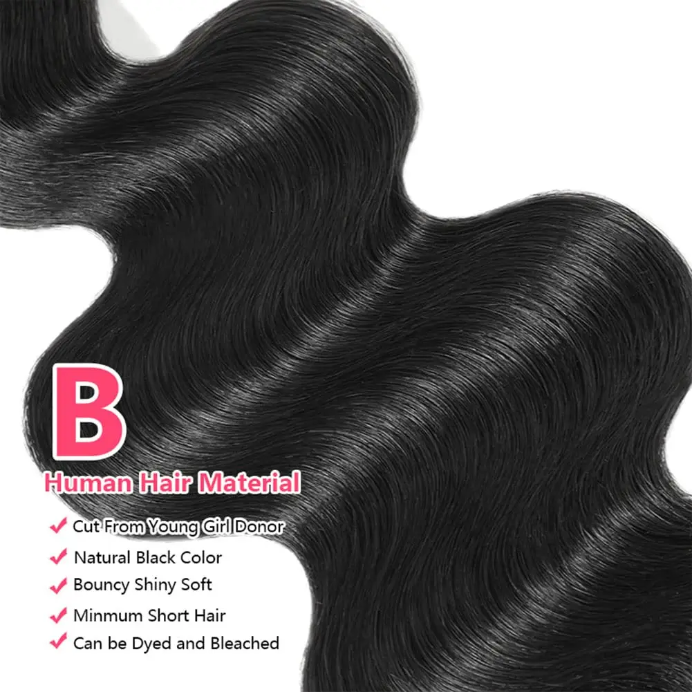 10A Body Wave Bundles Human Hair 16 18 20 22 Inch 4 Bundles Human Hair 100% Unprocessed Brazilian Virgin Hair